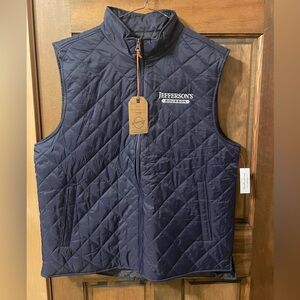 “Weatherproof Vintage” Diamond Quilted Vest - Navy Blue - Brand New